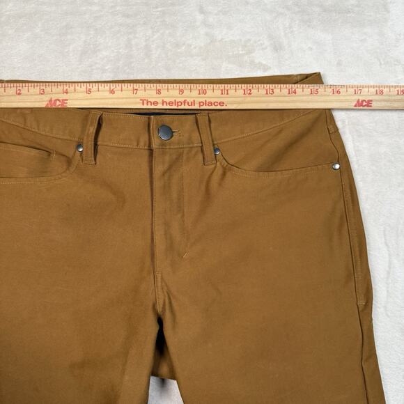 Lululemon Pants Men's Size 30x31 Brown ABC Utilitech Slim Fit 5 Pocket Logo - Picture 6 of 7